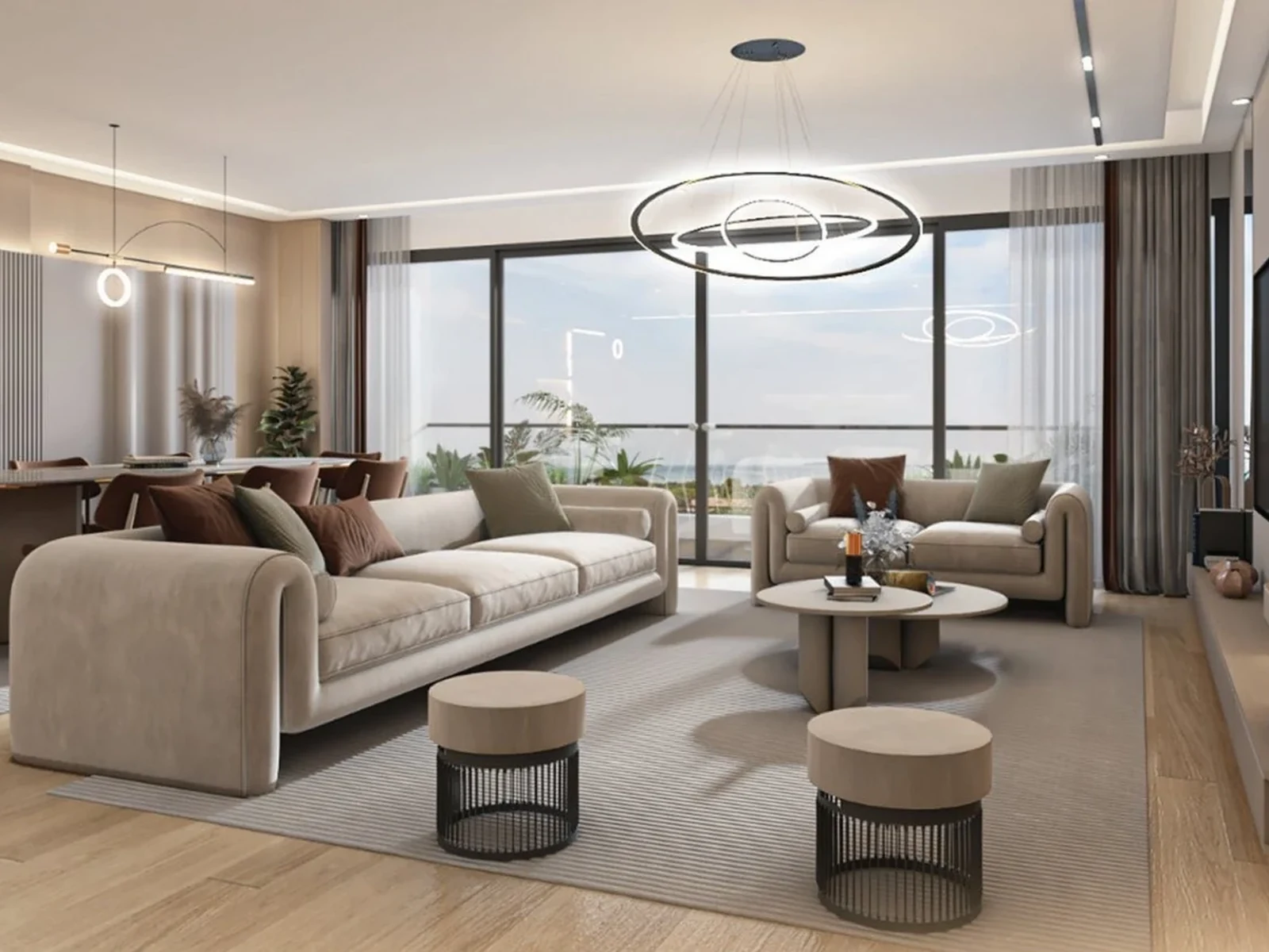 Arcadia Cove living spaces