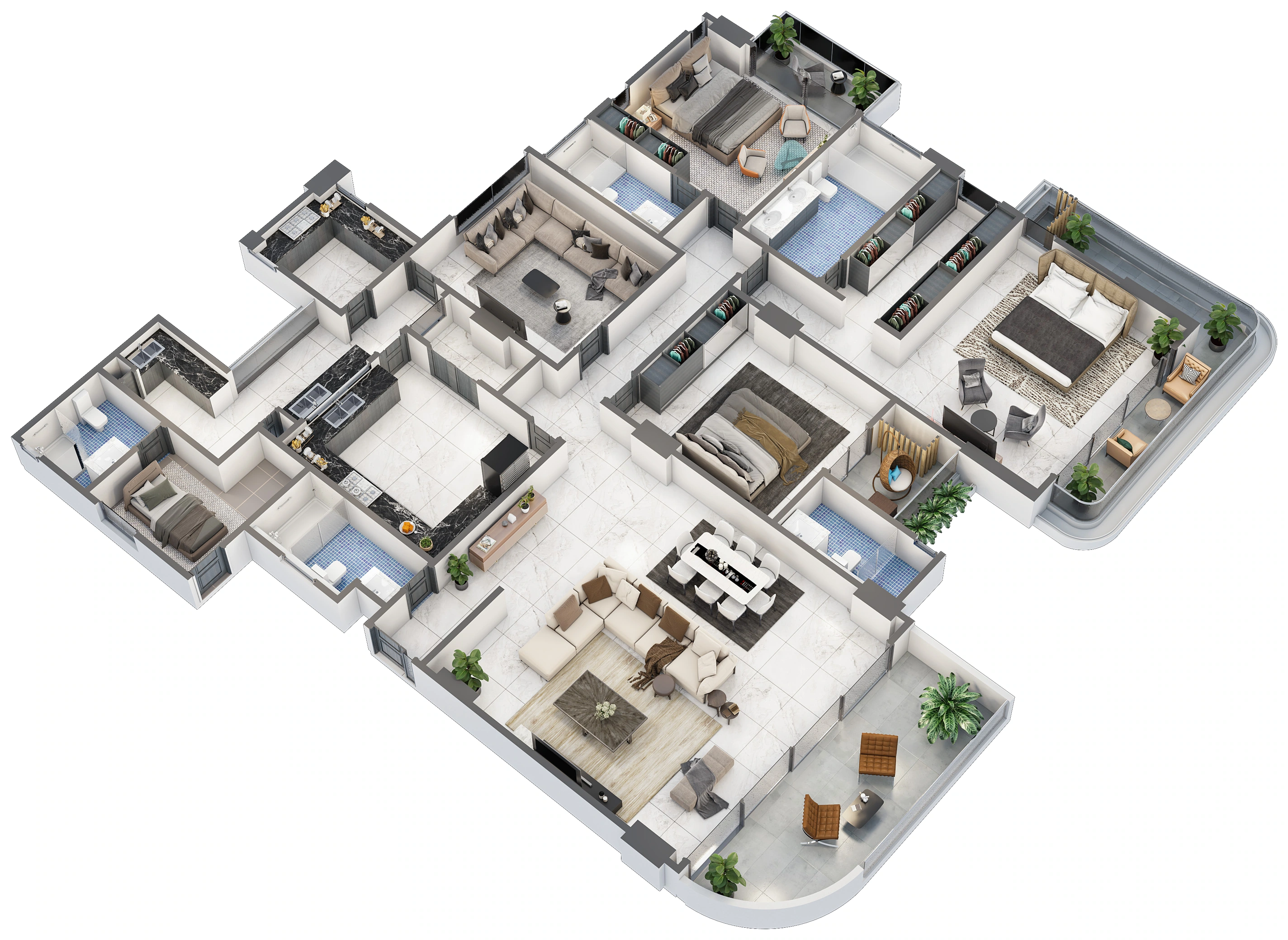 3 bedrooms + DSQ · 3,472 sq ft