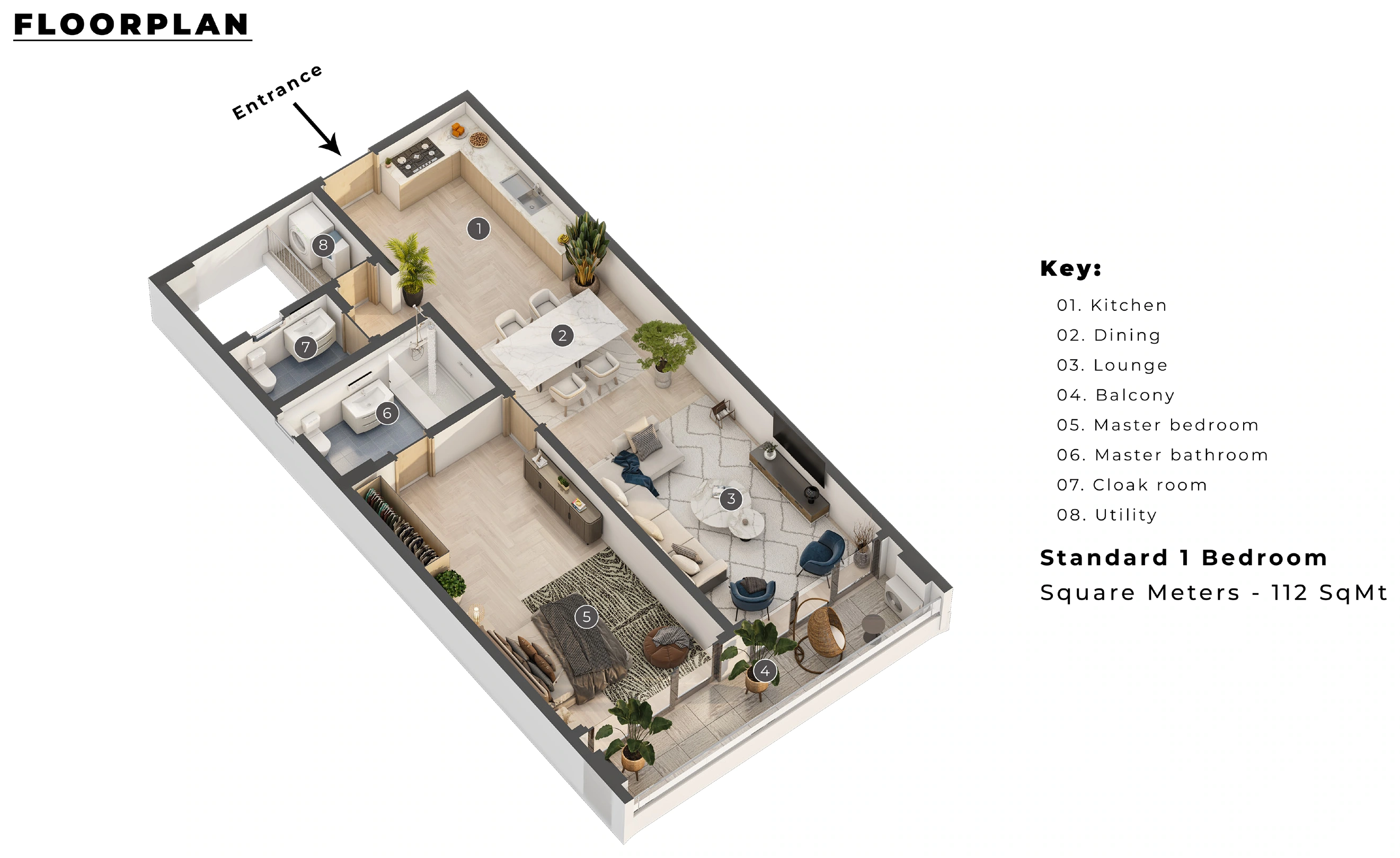 1 bedroom